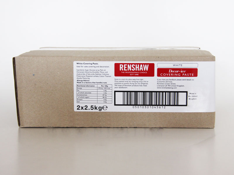 WHITE COVERING PASTE RENSHAW – Bakery and Patisserie Products