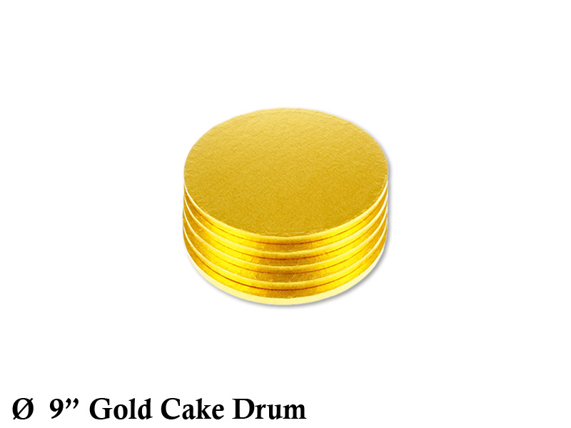9″ Cake Drums Round Gold Bakery And Patisserie Products