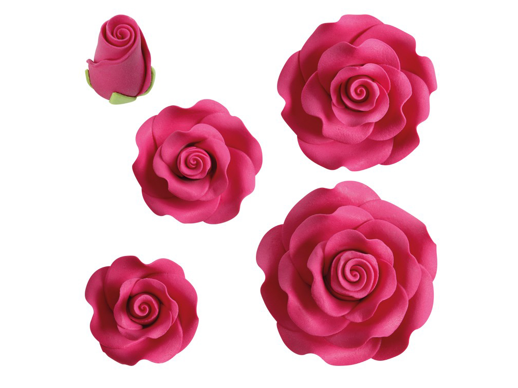 ASSORTED DARK PINK ROSES – Bakery and Patisserie Products