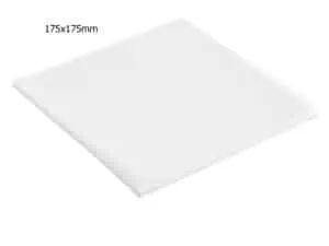 175mm x 175mm BLEACHED 2 SIDE SILICONE GREASEPROOF PAPER (7")