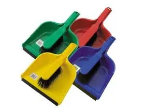 DUSTPAN & BRUSH SET SOFT BRISTLE (BLUE)    8596BS