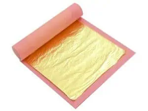 PAVONI GOLD SHEETS 8X8CM 25 PCS