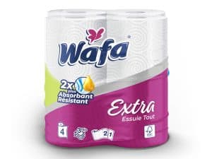 WAFA KITCHEN TOWELS 04 ROLLS EXTRA (3 Ply)